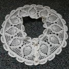 Vintage Removable Cream Crochet Lace Collar Dress