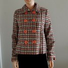 VERTIGO Paris Plaid Tweed Jacket Coat M New