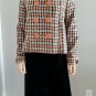 VERTIGO Paris Plaid Tweed Jacket Coat M New