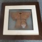 Antique Asian Chinese Coir Palm Leaf Rain Coat Baby Child Framed
