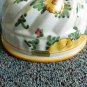 3 Italian Majolica Ceramic Pottery Mold Floral Italy Hand Painted Neiman Marcus