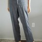 Catherine Malandrino Gray Shimmering Linen Dress Pants sz 46 M