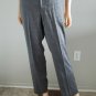Catherine Malandrino Gray Shimmering Linen Dress Pants sz 46 M