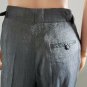 Catherine Malandrino Gray Shimmering Linen Dress Pants sz 46 M