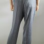 Catherine Malandrino Gray Shimmering Linen Dress Pants sz 46 M