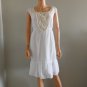 SONOMA White Peasant Country Dress with Lace L XL