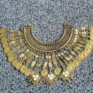 Vintage Indian Tribal Brass Coins Necklace