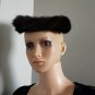 Vintage 50s Brown Mink Velvet Pillbox Hat Styled by Coralie