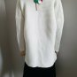 A.IDA Italian White Knit Cardigan High-Low L Italy New