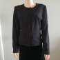 KARL LAGERFELD Paris Black Fitted Jacket sz 12 L New