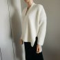 A.IDA Italian White Knit Cardigan High-Low S Italy New