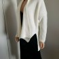 A.IDA Italian White Knit Cardigan High-Low S Italy New