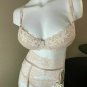 KAPREEZA Roma Cappuccino Lace Push-Up Bra with Removable Pads 34DD 34E New
