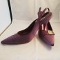 Emanuel Ungaro Purple Heels Slingbacks Sandals 9.5 9 8.5 Made in Italy