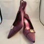 Emanuel Ungaro Purple Heels Slingbacks Sandals 9.5 9 8.5 Made in Italy