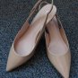 Kate Spade Shiloh Slingback Shoes Heels Nude Beige 8 New