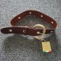 Italian Blown Leather Serpent Buckle Belt Handcrafted L Italy New