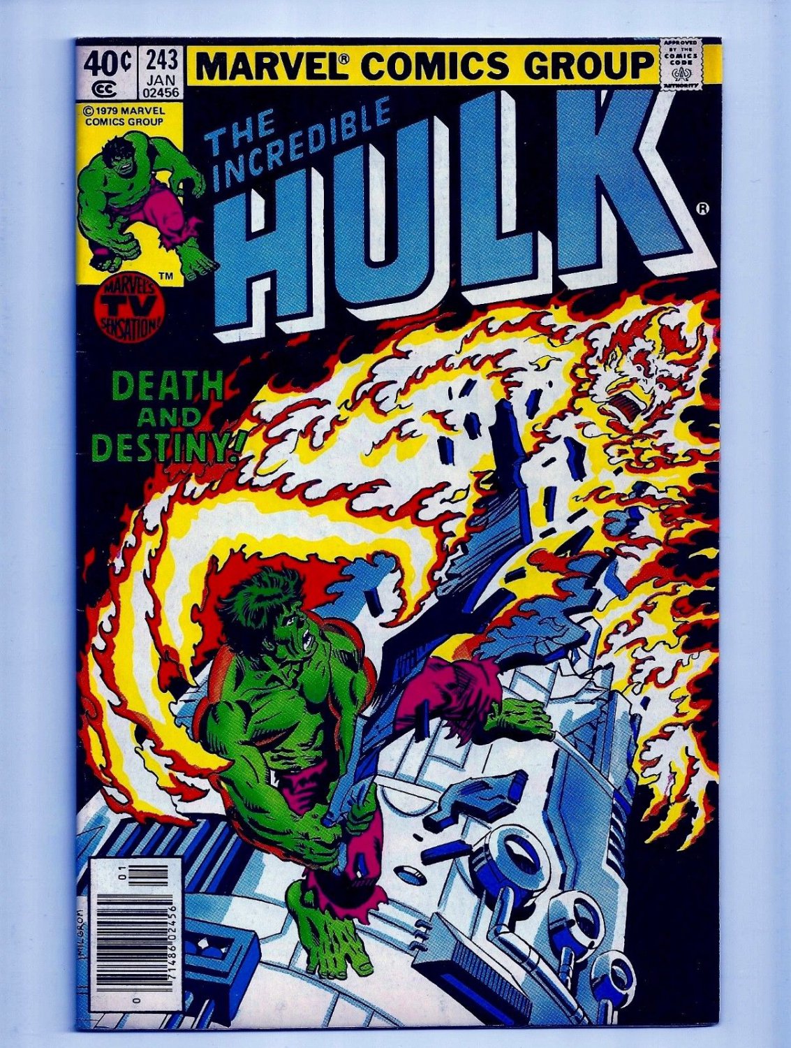 The Incredible Hulk 243 Fn 6 5 1st Series 1979 Luke