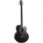 AB850F-BK Acoustic Bass Series electric Acoustic bass guitar, black, Cort