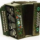 New Russian accordion Tula-301M 25x25-III with two straps. G-21. Tula accordion