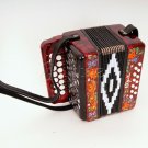 New Accordion "Souvenir" 15x12-I,  Palekh painting, Shuyskaya garmon. Russia