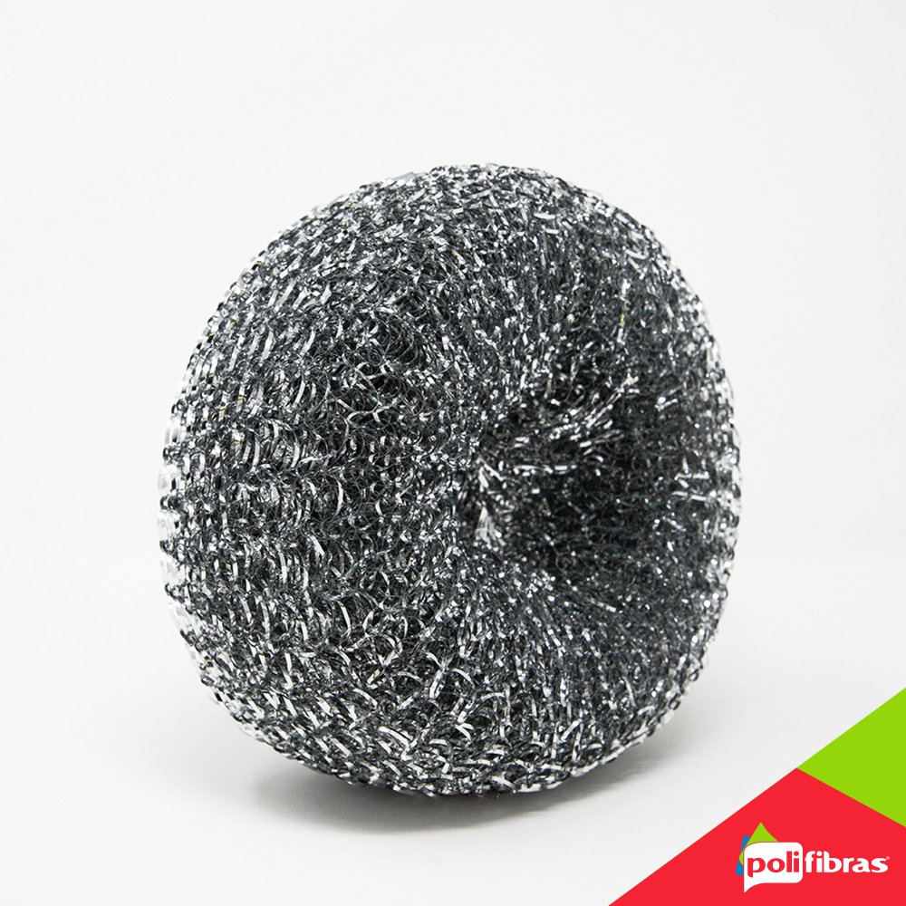 Metal scourer for dishes and kitchen Polifibras.