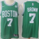 Men's Boston Celtics #7 Jaylen Brown Green Icon Sponsor Swingman Jersey