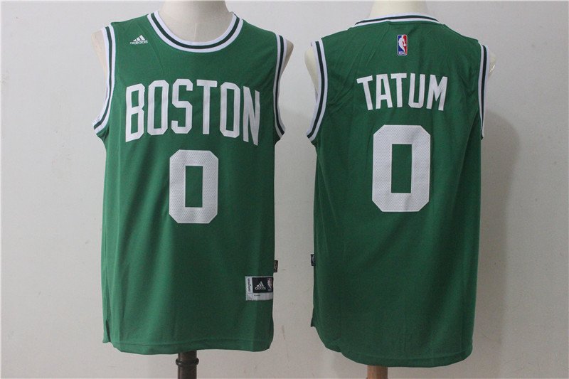 Men's Boston Celtics #0 Jayson Tatum Jersey Swingman Basketball Stitched Green