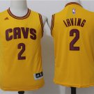 Youth cavs #2 irving jersey yellow basketball jersey