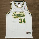 Men's Supersonics #34 Ray Allen retro white jersey