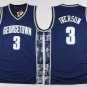 Men's Georgetown Hoyas Allen Iverson #3 Navy College Basketball Jerseys