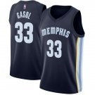 Mens,Memphis Grizzlies #33 Marc Gasol Road blue swingman basketball jersey