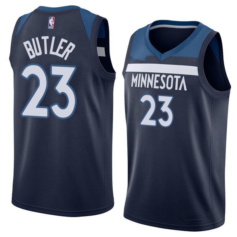 Mens, Minnesota Timberwolves #23 Jimmy Butler stitch basketball jersey blue