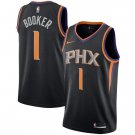Mens  1 Devin Booker Jersey Black Phoenix Suns Authentic Player