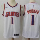 Mens 1 Devin Booker Jersey White Phoenix Suns Swingman Fanatics