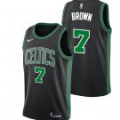 Mens  Celtics 7 Jaylen Brown Jersey Black Boston Celtics City Edition