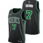 Mens Celtics 7 Jaylen Brown Jersey Black Boston Celtics City Edition