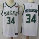 Mens 34 Giannis Antetokounmpo Jersey White Milwaukee Bucks Fanatics