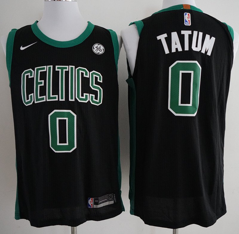 Men's Celtics Jason Tatum jersey black