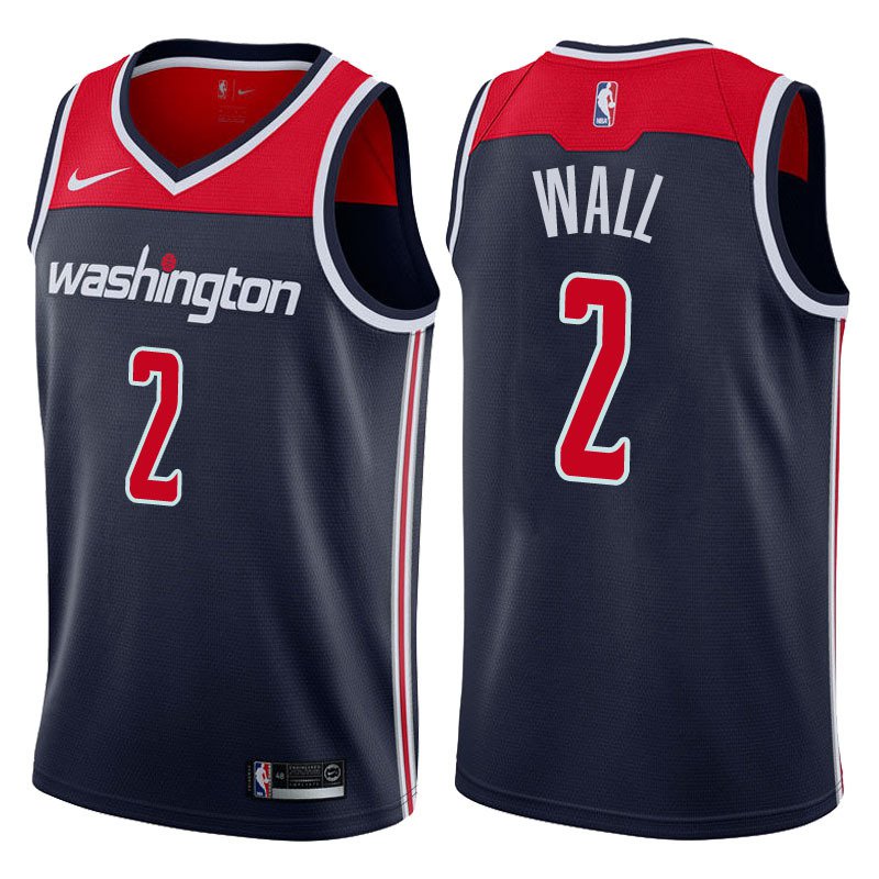 MENS  Ship from US Men's Wizard #2 John Wall jersey navy