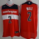MENS  Ship from US Men's Wizard #2 John Wall jersey red
