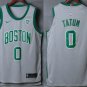 MenS  Boston Celtics #0 Jayson Tatum Grey 2017-2018 Nike Authentic General Electri