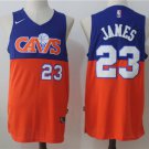 MENS Cleveland cavaliers lebron James 23 embroidery replica blue red jersey