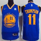 MENS  Golden state warriors Thompson 11 embroidery replica blue basketball jersey