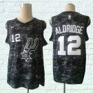 MENS San Antonio Spurs Aldridge 12 camouflage embroidery basketball jersey