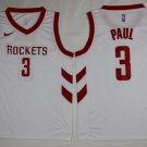 MensHouston Rockets #3 Chris Paul White Stitched Jerseys