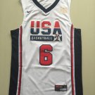 MENS  USA Dream Team 6 Patrick Ewing Basketball Jersey White