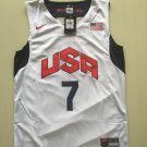 Mens  USA National Team #7 Russell Westbrook Men's white jersey