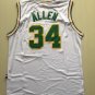 Mens  NEW Seattle Supersonics Ray Allen #34 Swingman Basketball Yellow Jersey S-XXL