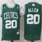 Mens NEW Ray Allen #20 Boston Celtics Basketball Stitched Jersey Green S-XXL